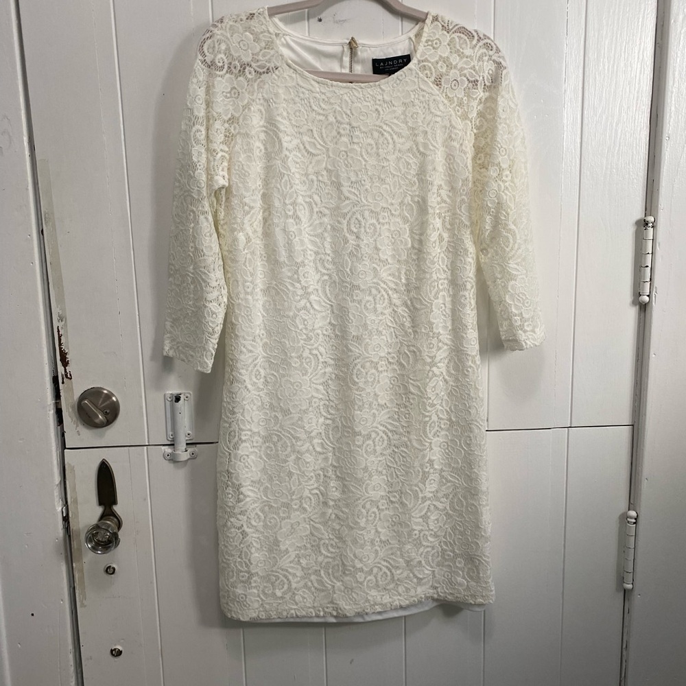 Laundry White Lace Dress